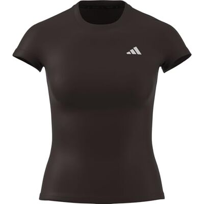 Adidas Femme Power Essentials Workout Contour T-Shirt, Aurora Coffee, XL Adidas Femme Power Essentials Workout Contour T-Shirt, Aurora Coffee, XL