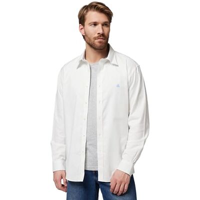 Brooks Brothers Camicia Sportiva Oxford Elasticizzata da Uomo a Maniche Lunghe Non Stirata Tinta Unita Non Stirata Oxford Sport Shirt Manica Lunga Tinta Unita, Bianco, S Brooks Brothers Camicia Sportiva Oxford Elasticizzata da Uomo a Maniche Lunghe Non Stirata Tinta Unita Non Stirata Oxford Sport Shirt Manica Lunga Tinta Unita, Bianco, S