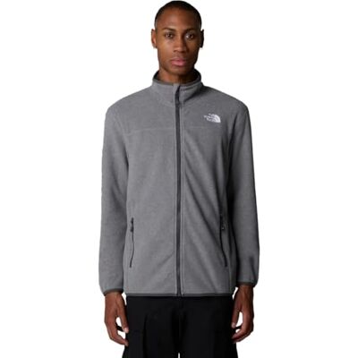 The North Face 4HJ M 100 Glacier Full Zip EU Maglia Lunga Uomo TNF Medium Grey Heather Taglia XXL The North Face 4HJ M 100 Glacier Full Zip EU Maglia Lunga Uomo TNF Medium Grey Heather Taglia XXL