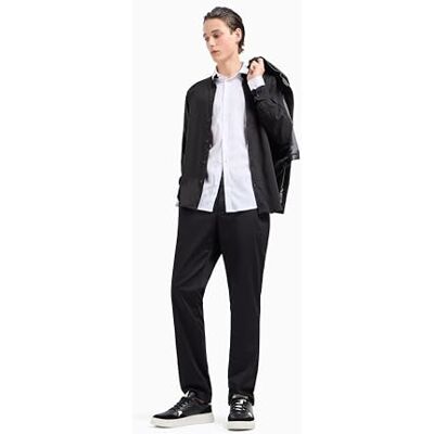 Armani Straight Fit Trousers, Pantaloni Casual Uomo, Black, Armani Straight Fit Trousers, Pantaloni Casual Uomo, Black,