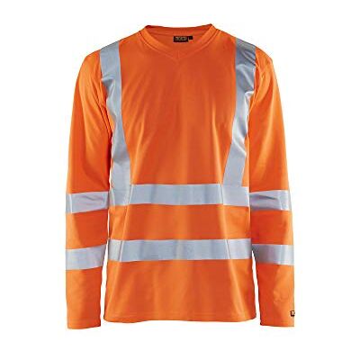 BLÅKLÄDER Blakläder 3381107033004XL Cl.3 High Vis/UPF 50+" Camicia a Maniche Lunghe, Taglia 4XL, Colore: Giallo, Arancione, BLÅKLÄDER Blakläder 3381107033004XL Cl.3 High Vis/UPF 50+" Camicia a Maniche Lunghe, Taglia 4XL, Colore: Giallo, Arancione,