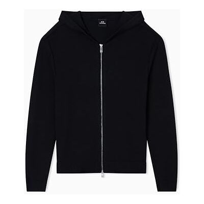 Armani Cozy, Felpa da Uomo a Maniche Lunghe, con Logo, Nero, L Armani Cozy, Felpa da Uomo a Maniche Lunghe, con Logo, Nero, L