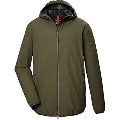 STOY Giacca funzionale impermeabile da uomo, con cappuccio, taglie grandi, STS 19 MN JCKT, oliva, XXL, STOY Giacca funzionale impermeabile da uomo, con cappuccio, taglie grandi, STS 19 MN JCKT, oliva, XXL,