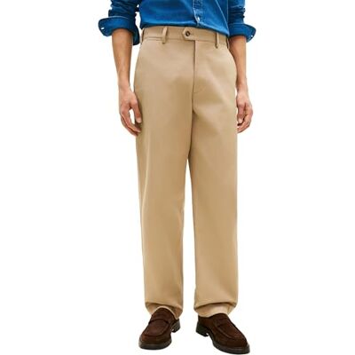 Tommy Hilfiger Murray Heritage Chino, da Uomo, Taglia 34 W/34 L, Colore: Beige, Beige (Coastal Taupe), W34 / L34 Tommy Hilfiger Murray Heritage Chino, da Uomo, Taglia 34 W/34 L, Colore: Beige, Beige (Coastal Taupe), W34 / L34