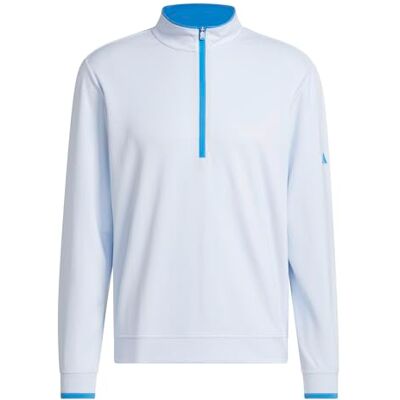 Adidas Homme Lightweight Half-Zip Top, Crystal Sky, M Adidas Homme Lightweight Half-Zip Top, Crystal Sky, M