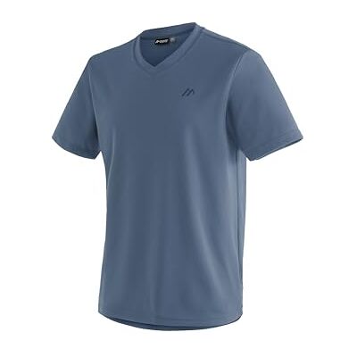 Maier Sports Wali Maglietta Blu con V- collo - Abbigliamento sportivo Maier Sports Wali Maglietta Blu con V- collo - Abbigliamento sportivo