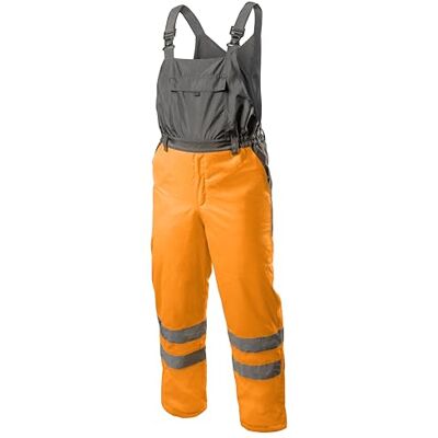 Högert Technik AICH Salopette invernali da uomo, impermeabili, foderate, riflettenti, EN ISO 20471, classe 1, 4 tasche, arancione, Oxford 300D, Colore: arancione., XL Högert Technik AICH Salopette invernali da uomo, impermeabili, foderate, riflettenti, EN ISO 20471, classe 1, 4 tasche, arancione, Oxford 300D, Colore: arancione., XL