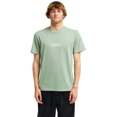 Billabong T-Shirt Manica Corta Arch Diamond, Verde Billabong T-Shirt Manica Corta Arch Diamond, Verde