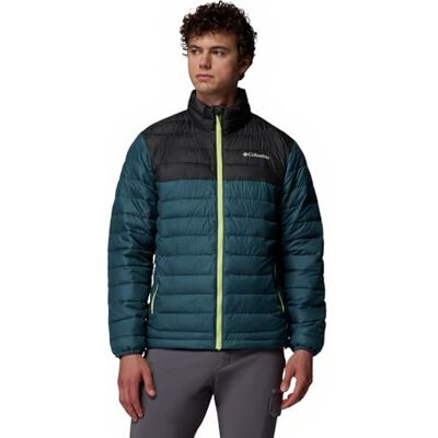 Columbia Powder Lite 2 Jacket Old, Piumino Uomo, Everblue, Shark, XXL Columbia Powder Lite 2 Jacket Old, Piumino Uomo, Everblue, Shark, XXL