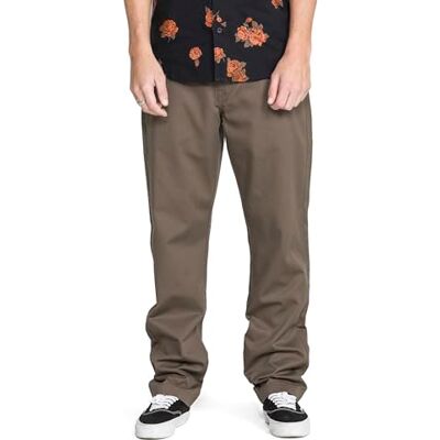 Volcom V Monty Chino Pant Pantaloni, Fungo, W32 Uomo Volcom V Monty Chino Pant Pantaloni, Fungo, W32 Uomo