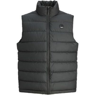Jack & Jones Pu Bodywarmer Jcopoint-Scaldacollo in Poliuretano, Nero, M Uomo Jack & Jones Pu Bodywarmer Jcopoint-Scaldacollo in Poliuretano, Nero, M Uomo