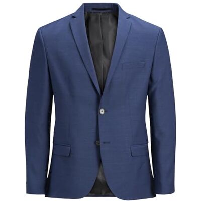 Jack & Jones Uomo Jprsolaris Blazer Noos Pls, Blu Medievale, 62 Große Größen Jack & Jones Uomo Jprsolaris Blazer Noos Pls, Blu Medievale, 62 Große Größen