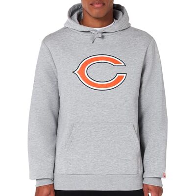 Felpa con Cappuccio Chicago Bears - Uomo Grigio L New Era Felpa con Cappuccio Chicago Bears - Uomo Grigio L New Era