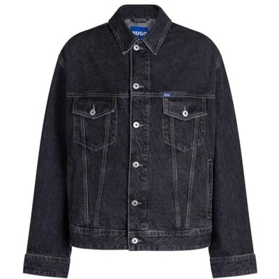 HUGO Kirkby Jeans_Jacket_L, Nero, XL Uomo HUGO Kirkby Jeans_Jacket_L, Nero, XL Uomo