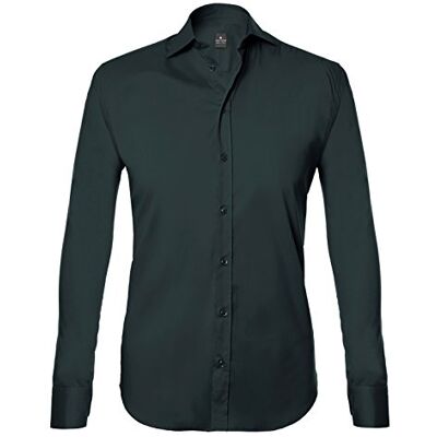 Tina Ferrà Camicia Uomo Elegante Tinta Unita Regular Camicie da Uomo in Cotone Manica Lunga, Camicia Uomo con Bottoni, Camicia Artigianale Sartoria Napoletana (Verde Bottiglia 47) Tina Ferrà Camicia Uomo Elegante Tinta Unita Regular Camicie da Uomo in Cotone Manica Lunga, Camicia Uomo con Bottoni, Camicia Artigianale Sartoria Napoletana (Verde Bottiglia 47)