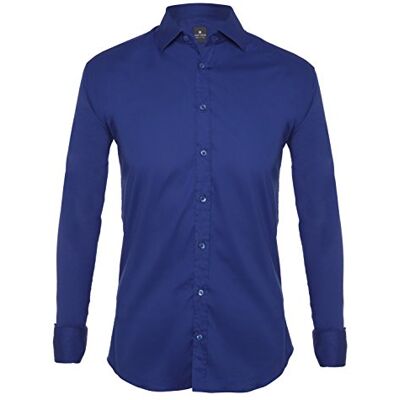 Tina Ferrà Camicia Uomo Elegante Tinta Unita Regular Camicie da Uomo in Cotone Manica Lunga, Camicia Uomo con Bottoni, Camicia Artigianale Sartoria Napoletana (Blu Cobalto 38) Tina Ferrà Camicia Uomo Elegante Tinta Unita Regular Camicie da Uomo in Cotone Manica Lunga, Camicia Uomo con Bottoni, Camicia Artigianale Sartoria Napoletana (Blu Cobalto 38)