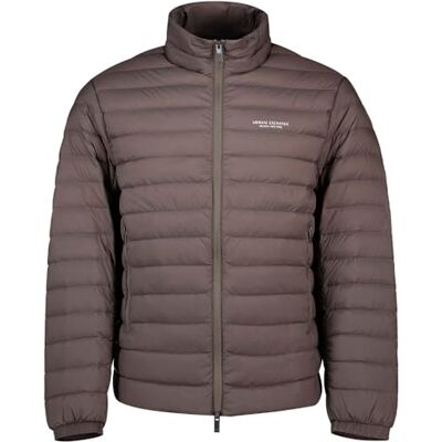 Armani Men's Essential, Light Padding Milano-New York Side Logo Jacket, Dark Gull Gray, XL, Dark Gull Gray, XL Armani Men's Essential, Light Padding Milano-New York Side Logo Jacket, Dark Gull Gray, XL, Dark Gull Gray, XL