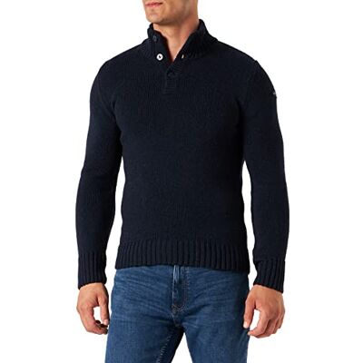 Schott , Maglione Uomo, Blu (Marina Militare), L Schott , Maglione Uomo, Blu (Marina Militare), L