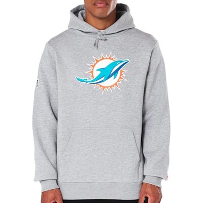 Felpa con cappuccio NFL Miami Dolphins - S Grigia New Era Felpa con cappuccio NFL Miami Dolphins - S Grigia New Era