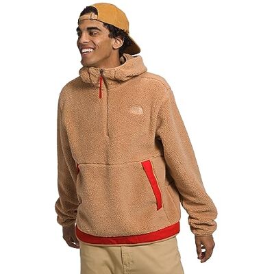 The North Face Maglioni Campshire Uomo, Burro di Mandorle/Rosso Fuoco, XL The North Face Maglioni Campshire Uomo, Burro di Mandorle/Rosso Fuoco, XL