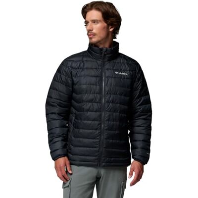 Columbia Powder Lite 2 Piumino da uomo, in tessuto ripstop, taglia M, colore: nero Columbia Powder Lite 2 Piumino da uomo, in tessuto ripstop, taglia M, colore: nero