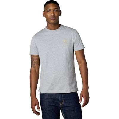 Brooks Brothers T-Shirt da Uomo a Maniche Corte in Cotone, Girocollo, con Logo, Grigio Erica Chiaro., M Brooks Brothers T-Shirt da Uomo a Maniche Corte in Cotone, Girocollo, con Logo, Grigio Erica Chiaro., M