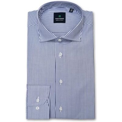 Tina Ferrà Camicia Uomo a Righe Uomo Elegante Regular Camicia Uomo Manica Lunga in Cotone, Regalo per Lui Camicia Artigianale 100% Made in Italy Tina Ferrà Camicia Uomo a Righe Uomo Elegante Regular Camicia Uomo Manica Lunga in Cotone, Regalo per Lui Camicia Artigianale 100% Made in Italy