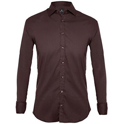 Tina Ferrà Camicia Uomo Elegante Tinta Unita Regular Camicie da Uomo in Cotone Manica Lunga, Camicia Uomo con Bottoni, Camicia Artigianale Sartoria Napoletana (Moro 47) Tina Ferrà Camicia Uomo Elegante Tinta Unita Regular Camicie da Uomo in Cotone Manica Lunga, Camicia Uomo con Bottoni, Camicia Artigianale Sartoria Napoletana (Moro 47)