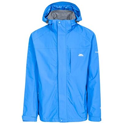 Trespass , Giacca Impermeabile Rain Edwards II/Outdoor Giacca con Cappuccio Nascosto, Uomo, Edwards II, Blue, 2X-Large Trespass , Giacca Impermeabile Rain Edwards II/Outdoor Giacca con Cappuccio Nascosto, Uomo, Edwards II, Blue, 2X-Large