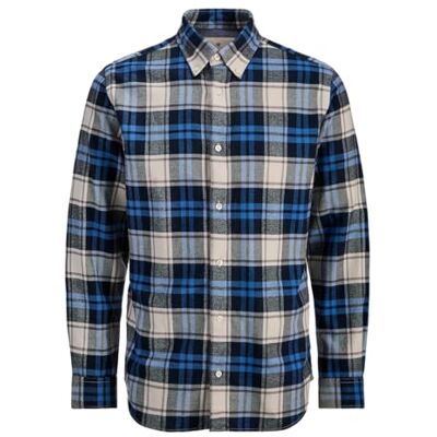Jack & Jones Flannel Shirt Jprblubarkley-Maglietta in Flanella X-mas, Taglia L/S, Ch, Blazer Blu Marine, XS Uomo Jack & Jones Flannel Shirt Jprblubarkley-Maglietta in Flanella X-mas, Taglia L/S, Ch, Blazer Blu Marine, XS Uomo