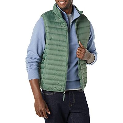Amazon Essentials Piumino Smanicato Ripiegabile Impermeabile Leggero Uomo, Verde, XS Amazon Essentials Piumino Smanicato Ripiegabile Impermeabile Leggero Uomo, Verde, XS