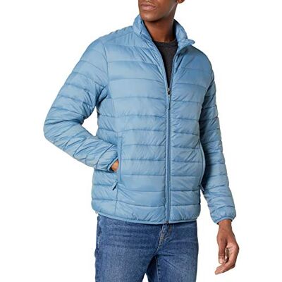 Amazon Essentials Piumino Leggero Impermeabile Pieghevole (Disponibile in Taglie Extra Forti) Uomo, Blu Chiaro, XXL Amazon Essentials Piumino Leggero Impermeabile Pieghevole (Disponibile in Taglie Extra Forti) Uomo, Blu Chiaro, XXL