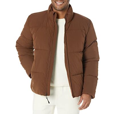 Amazon Essentials Piumino Pesante da Uomo con Collo a Lupetto (Disponibile nelle Taglie Big & Tall), Marrone Scuro, XXL Amazon Essentials Piumino Pesante da Uomo con Collo a Lupetto (Disponibile nelle Taglie Big & Tall), Marrone Scuro, XXL