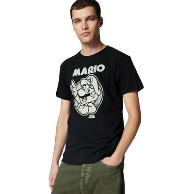 Nintendo Uomo T-Shirt Nero M Nintendo Uomo T-Shirt Nero M
