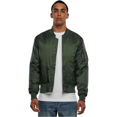 Urban Classics Basic Bomber Jacket, Giacca Uomo, Olive, 5XL Plus Urban Classics Basic Bomber Jacket, Giacca Uomo, Olive, 5XL Plus