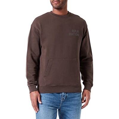Replay M6264 Maglia di Tuta, 416 caffè Scuro, XS Uomo Replay M6264 Maglia di Tuta, 416 caffè Scuro, XS Uomo