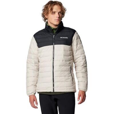 Columbia Powder Lite II Jacket, Fodera riflettente Omni-Heat, Tessuto resistente all'acqua, Cappuccio regolabile, Tasche di sicurezza, Polsini elastici da uomo Columbia Powder Lite II Jacket, Fodera riflettente Omni-Heat, Tessuto resistente all'acqua, Cappuccio regolabile, Tasche di sicurezza, Polsini elastici da uomo