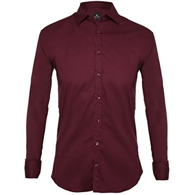 Tina Ferrà Camicia Uomo Elegante Tinta Unita Regular Camicie da Uomo in Cotone Manica Lunga, Camicia Uomo con Bottoni, Camicia Artigianale Sartoria Napoletana (Bordeaux 48) Tina Ferrà Camicia Uomo Elegante Tinta Unita Regular Camicie da Uomo in Cotone Manica Lunga, Camicia Uomo con Bottoni, Camicia Artigianale Sartoria Napoletana (Bordeaux 48)