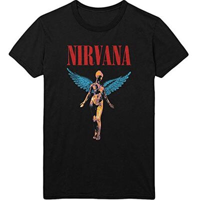 Nirvana T-Shirt # M Unisex Black # Angelic Nirvana T-Shirt # M Unisex Black # Angelic