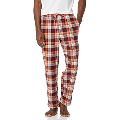 Amazon Essentials Pantaloni Pigiama in Flanella Traspirante (Disponibili nelle Taglie Big & Tall) Uomo, Bordeaux Arancione Bianco Motivo Scozzese, XS Amazon Essentials Pantaloni Pigiama in Flanella Traspirante (Disponibili nelle Taglie Big & Tall) Uomo, Bordeaux Arancione Bianco Motivo Scozzese, XS