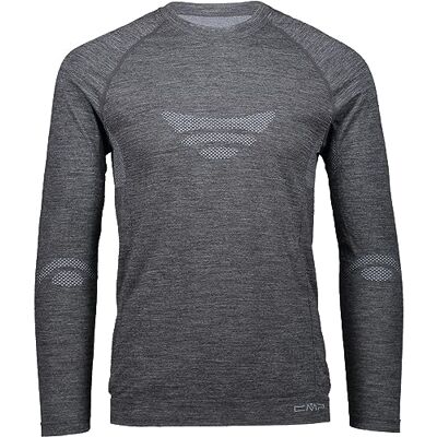 CMP Sudore senza giunte dell'uomo, Nero Mel., XLXXL CMP Sudore senza giunte dell'uomo, Nero Mel., XLXXL