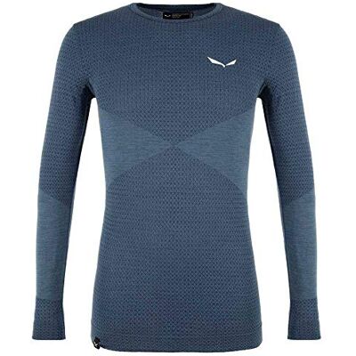 Salewa Zebru T-Shirt Responsive L/s, Uomo, Dark Denim, 52/XL Salewa Zebru T-Shirt Responsive L/s, Uomo, Dark Denim, 52/XL