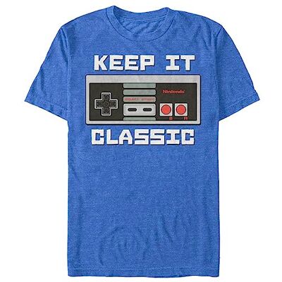 Nintendo T-Shirt Uomo Blu Blu Royal Nintendo T-Shirt Uomo Blu Blu Royal