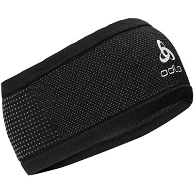 Odlo Unisex Fascia per la fronte VELOCITY CERAMIWARM, black steel grey, Odlo Unisex Fascia per la fronte VELOCITY CERAMIWARM, black steel grey,