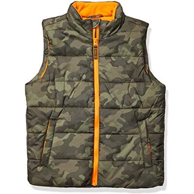 Amazon Essentials Gilet Imbottito Pesante da Esterno Bambini e ragazzi, Verde Militare Motivo Mimetico, 2 anni Amazon Essentials Gilet Imbottito Pesante da Esterno Bambini e ragazzi, Verde Militare Motivo Mimetico, 2 anni