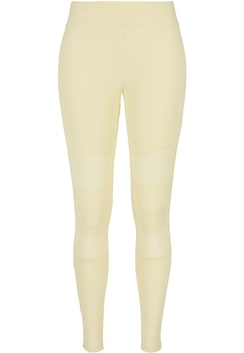 Urban Classics Leggings Da Donna Tech Mesh, Leggings da Donna Tech Mesh Donna, Giallo (Softyellow), 5XL