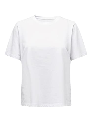 Only Onl S/S Tee Jrs Noos Top, Bianco, M Donna