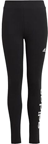 Adidas Essentials Linear Leggings, Black/White, 152