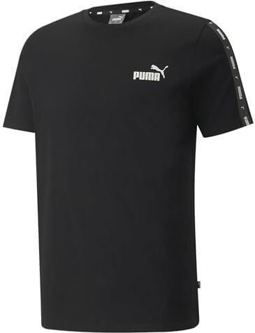 Puma Ess+ Tape Tee, Maglietta Unisex, Nero, L