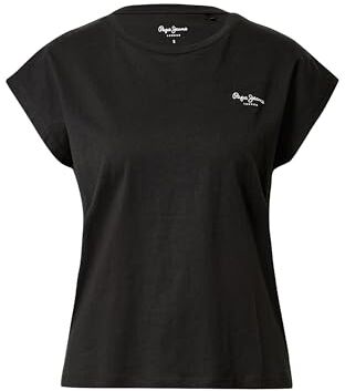 Pepe Jeans Bloom T-Shirt, Nero (Black), S Donna